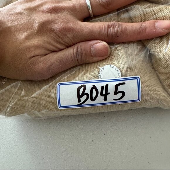 Lauren Ralph Lauren Tan Lagenlook Cotton Lightweight Knit Womens Blazer Size 3X - Picture 16 of 16